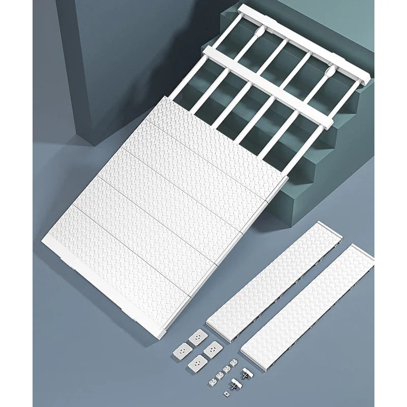 Prateleira Organizadora Ajustável para Armário | Space-Saving Cozinha e Roupeiro – Lumia