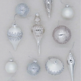 Kit 15 Enfeites De Luxo Winter Frost