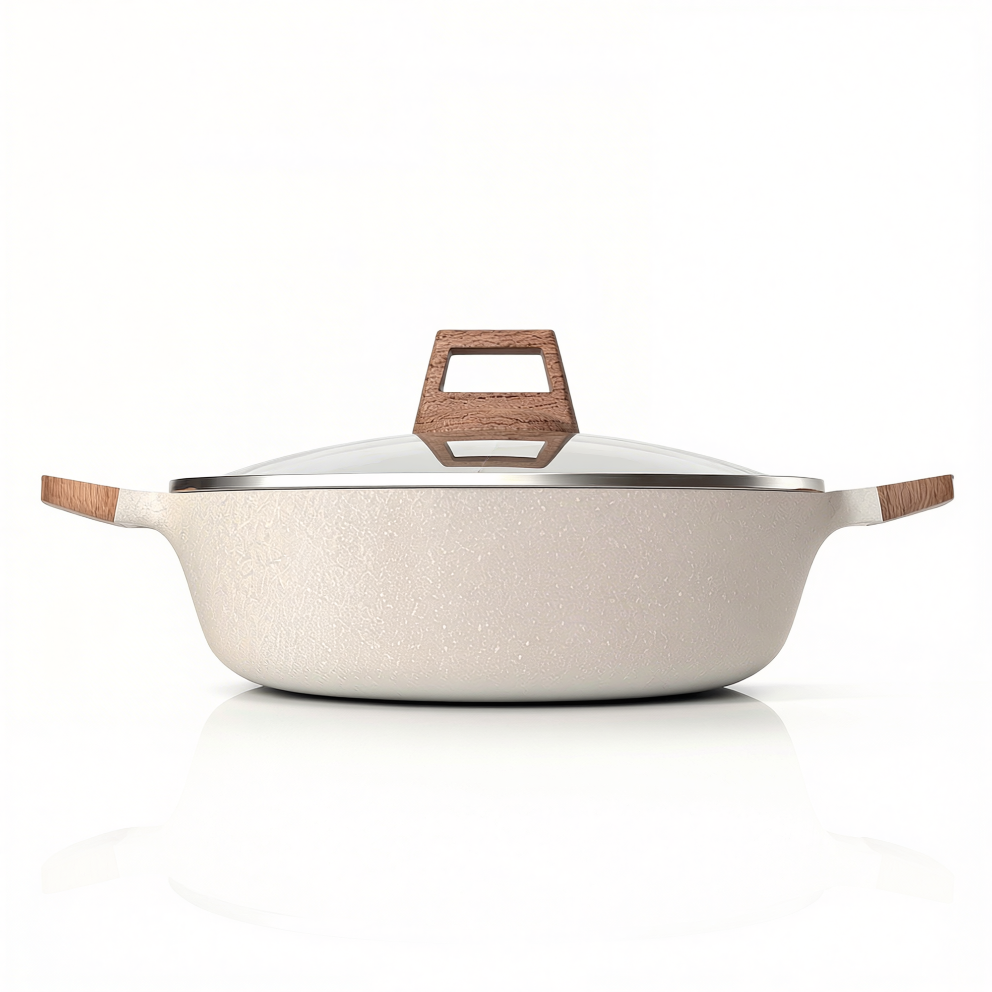 Panela Dupla Divisória Antiaderente + Kit Utensílios em Silicone