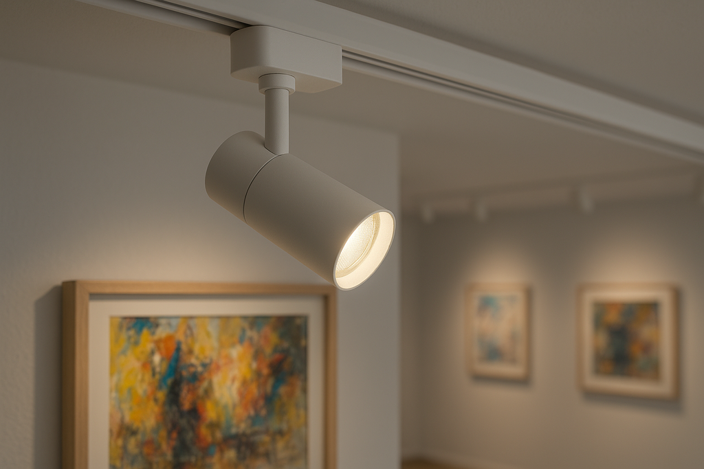 Spot LED Direcionável Branco para Trilho 12cm