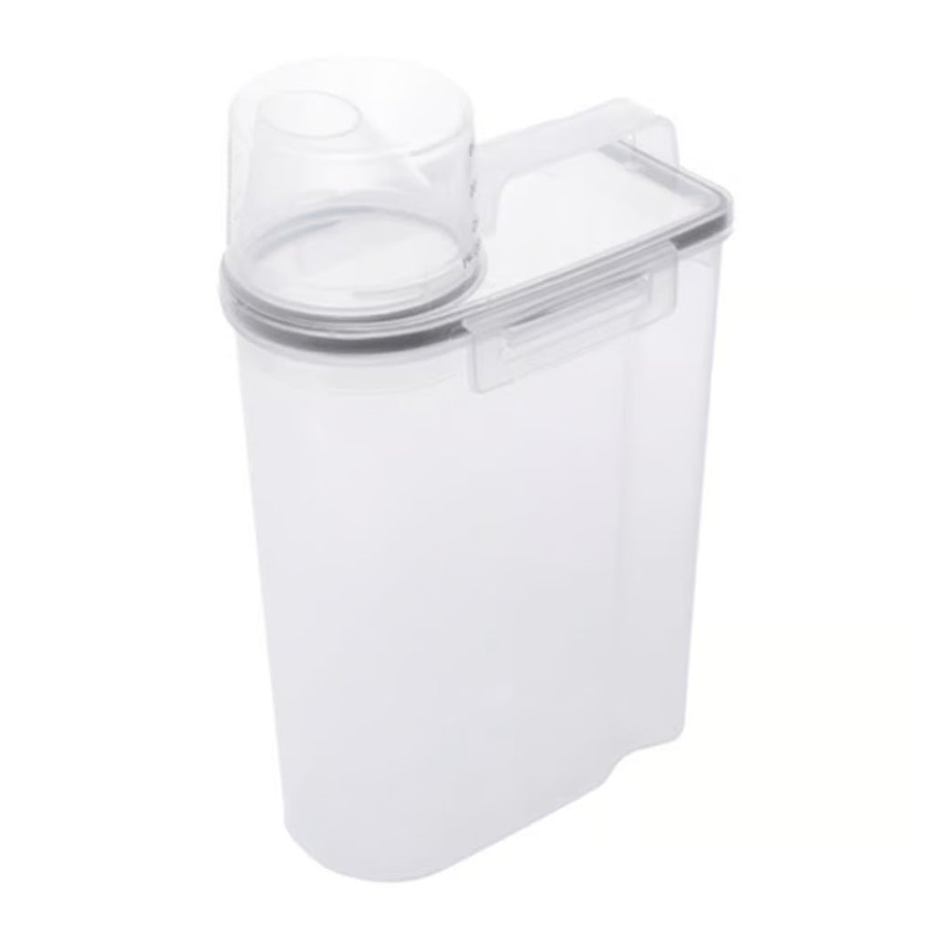 Kit 4 Potes Herméticos Porta Mantimento com Copo Medidor 2,5 Litros